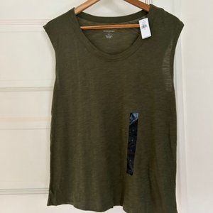 Banana Republic | Olive Malibu Slub Tank Size S (Never worn)